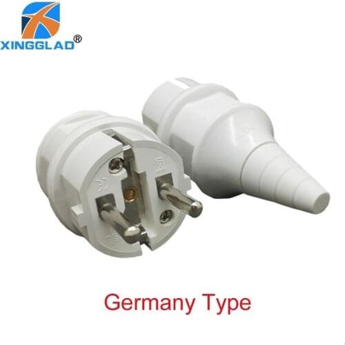 EU Waterproof IP54 Industrial Electrical Power French/Germany Type E Rewireable Plug Male Socket Outlet Adaptor 250V 4000W