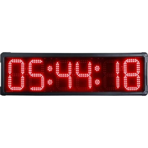 Ganxin 8'' 6 Digits Red LED Race Timing Sport Timer Marathon Running Countdown clock