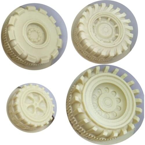 M0623 Car motorcycle tires Wheel shape Soap Silicone Mold DIY Fondant Cake Candy Chocolate gumpaste Decoration Tools