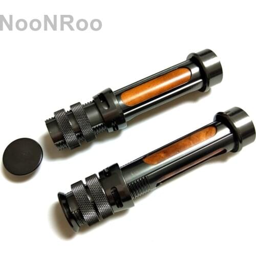 NooNRoo 32.4g Fly Reel Seat Aluminum +wood Fishing rod Reel Seat 16#-Fishing Rod building reel seat