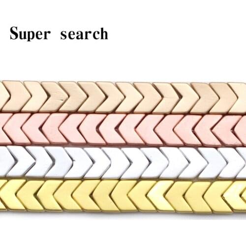 Natural colour hematite stone fashion loose beads Arrow shape diy jewelry Bracelet woman Fashion personality trend