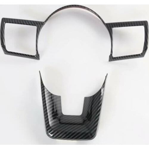 Carbon Fiber Style Car Interior Steering Wheel Decoration Cover Trim Mouldings For Nissan Rogue X-Trail Xtrail T33 2021 2022