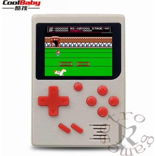 Coolbaby 8bit Retrto Portable Mini Handheld Game Console AV Out Gaming Built-in 129 Classic Games With 2.4inch Screen for Kids