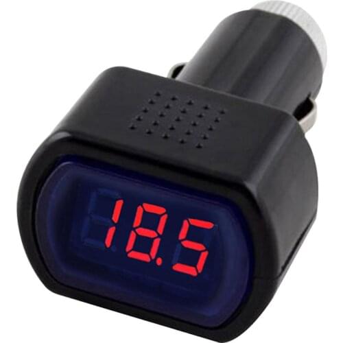 Portable Car Voltmeter Battery Tester Lighter Digital Voltage Monitor Gauge Universal Car Accessories