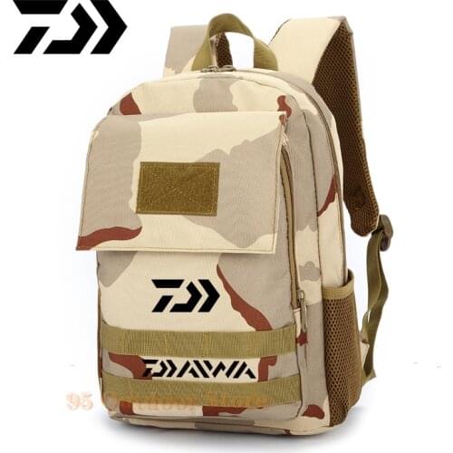 2021 Daiwa Fishing Backpack Winter Male Outdoor Sports Breathable Wear-resistant Waterproof Fishing Bag Simple Travel Backpack
