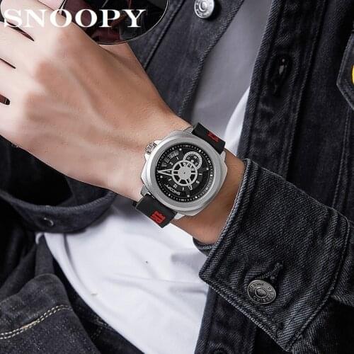 Мужские кварцевые часы Snoopy China At AliExpress