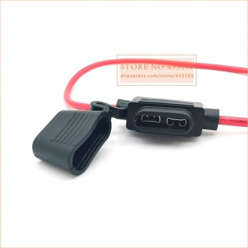 5Pcs 14 AWG Medium Car Fuse Holder Water-resistant Waterproof Automotive Fuse Holder With Cover Inline Blade Fuse Holder Auto