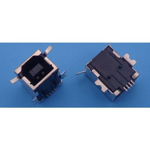 USB Jack Type B Female Port Connector Socket Printer etc USB Prot AMP 4P horizontal patch USB-B interface printer interface