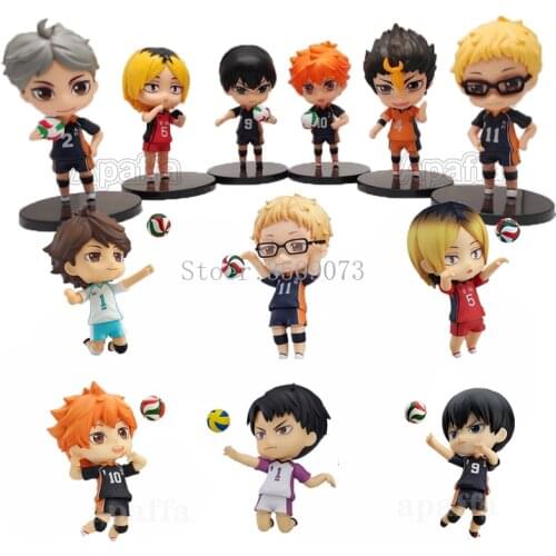 10cm Anime Figure Haikyuu Kozume Kenma 605# Shoyo Hinata 461# Action Figure Haikyuu Kei Tsukishima 616# Figurine Model Doll Gift