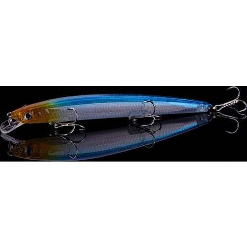 WALK FISH Long Minnow Fishing Lure 14.5g 130mm Wobbler Artificial Hard bait Black Pesca Peche Carp Fish Tackle