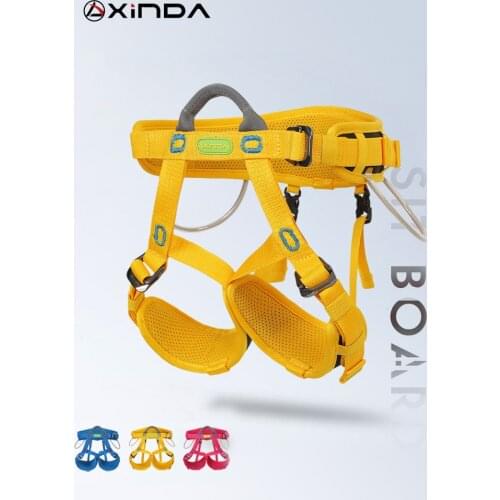 Xinda outdoor Children Half Body safety Harness Rock Climbing Protection Belt Adult Half Harness Mountaineering Equipment