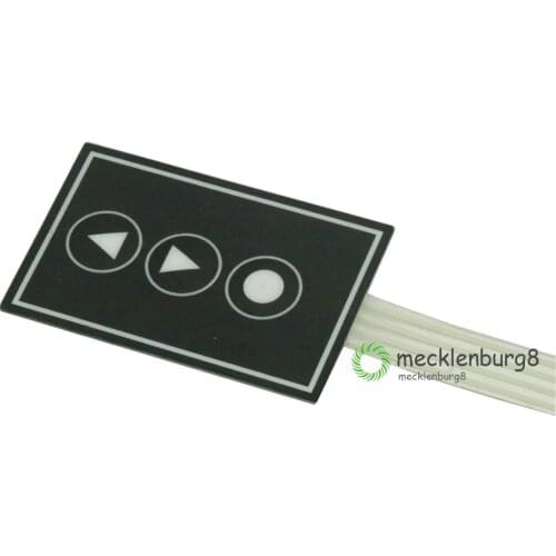 1x3 Matrix Array Membrane Switch Keypad 3 Keys Keyboard 1*3 Keys Display Switch Control Panel For DIY