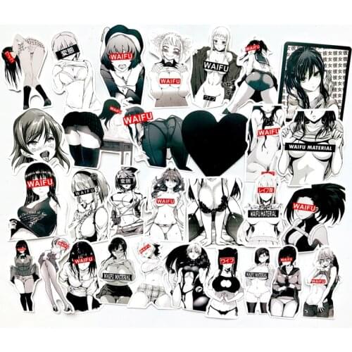 30pcs Hentai Waifu Anime stickers sexy for suitcase laptop Car Truck luggage Waterproof Vinyl Decal sticker