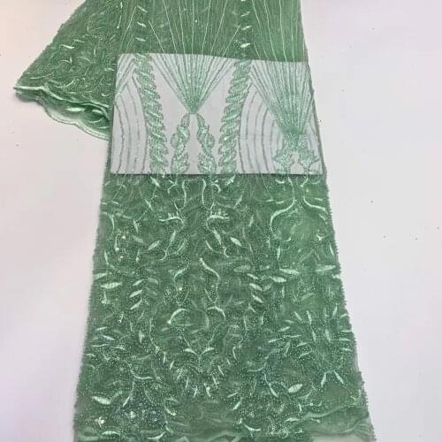 African Lace Fabric Sequins Nigeria French Lace Fabric 2021 High Quality Sequins Lace Sequins Wedding Use ZX40951