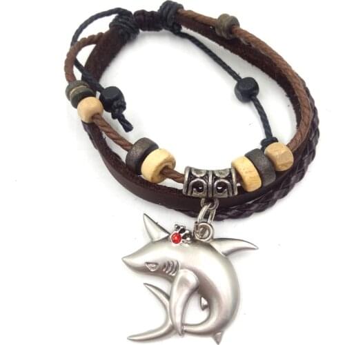 Cosplay Anime Accessories of Free-iwatobi swim club Matsuoka Rin Shark Shape Bracelet Men Women Metal Gift Pendant