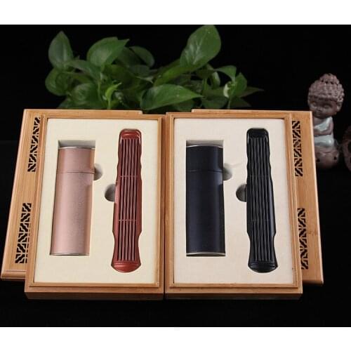 Aloes and sandalwood incense gift box two pieces of bamboo gift box zither, packed gift set incense road