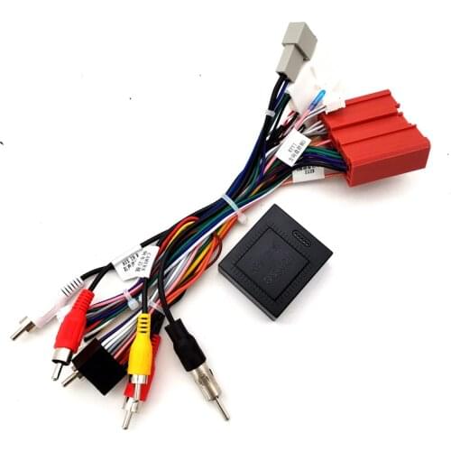 Car 16pin Stereo Radio Wiring Harness Power Cable Adapter With Canbus Box For Mazda3/Axela(14-19)/CX-4(16-19)