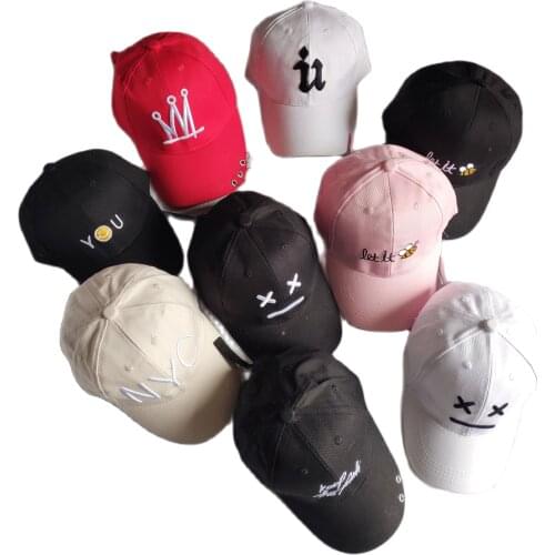 New Kids Casual hat Adjustable Cotton Baseball Cap Children Boy Girls Fitted Embroidery Snapback Hats Casquette Gorras