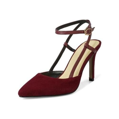 Big Size 8 9 high heels sandals women shoes woman summer ladies Ribbon sandals