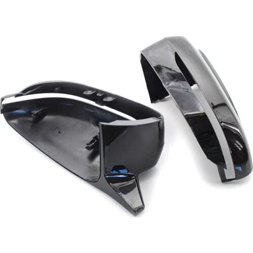 Black Gloss Rear View Side Mirror Covers for BMW G30 G20 18-2020