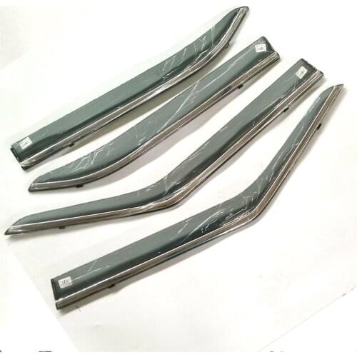 Rain Visor Weather Guard Shield Window Sill Black Trim Fits FOR MG MG3 2015-18