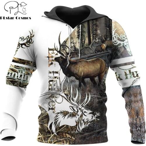 2020 Fashion Men Hoodie animal Elk Hunting 3D Printed Harajuku Sweatshirt Unisex Casual Pullover hoodies sudadera hombre KJ081