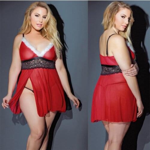 Plus Size 2Pcs Night Dress Nightgown Sexy Nightwear Lace Floral Embroidery Camisola Lingerie Night Dress Sleep Wear Nightdress