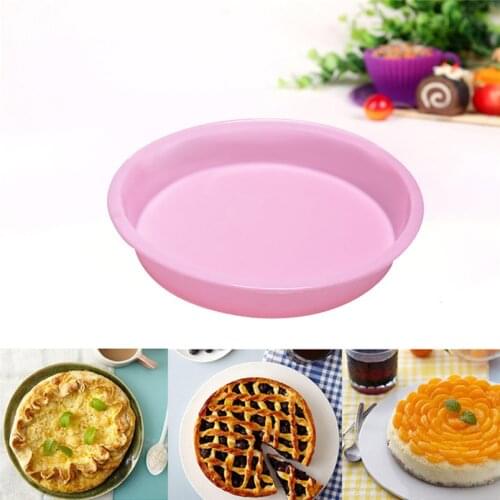 New Arrive Silicone Mold Round Cake Mold Muffin Candy Bread Pizza Baking BakewareTray Baking Pan GIFT 2018 Cocina K234