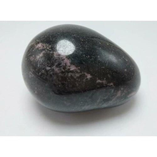 1pc 65mm Natural Red Tourmaline Quartz Crystal Egg Stone Mineral Rieki Healing Specimen For Home Decoration