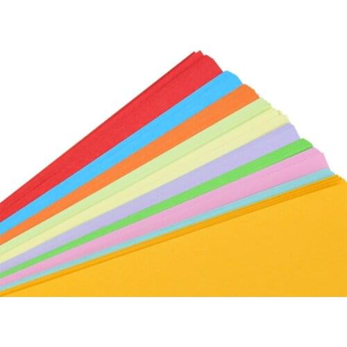100pcs Multisizes Square Origami Paper Colorful Double Sides Crafts Paper For Home Kindergarten Kids DIY Scrapbook Papers Gifts