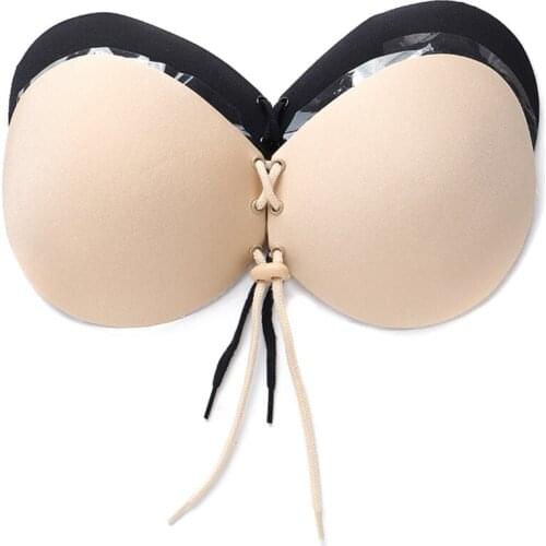 Sexy Women Strapless Bra Invisible Push Up Bra Self-Adhesive Silicone Bust Front Bra Backless Vrouwen beha Sutias para mulheres