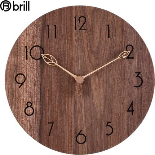 Modern Large Wood Wall Clock Retro Kitchen Soild Clock Shabby Chic Living Room Creative Clocks Wall Home Decor Living Room Gift