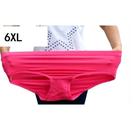 Plus Size 6XL Women Underwear Hot Soft Panties Pink Large Code Womens Panties Briefs 5pcs/lot
