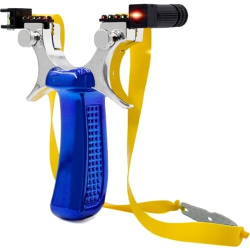 Outdoor Sports Slingshots Powerful Laser Aiming Slingshots Accessories with Rubber Band Catapult Shooting Toys