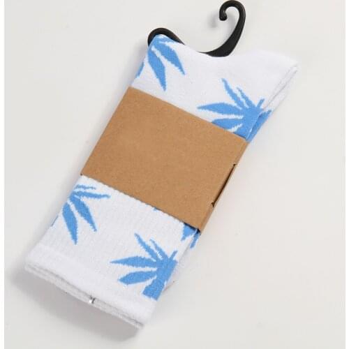18 Colors High Quality Harajuku Mens And Womens Cotton Hip Hop Maple Leaf Socks Casual Soft Funny