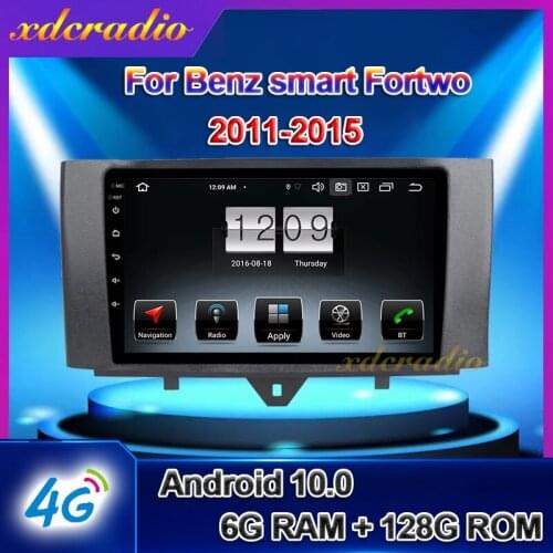 Xdcradio 9'' Android 10.0 For Mercedes Benz Smart Fortwo Car Radio GPS Navigation Car Dvd Multimedia Player Stereo 4G 2011-2015
