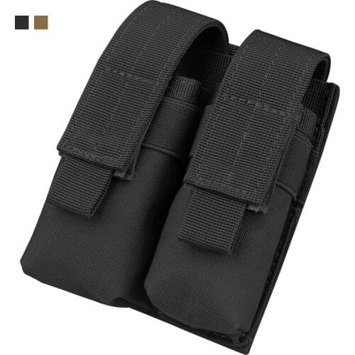 YXTC Tactical Molle Dual Double Pistol 9mm Mag Magazine Pouch Close Holster