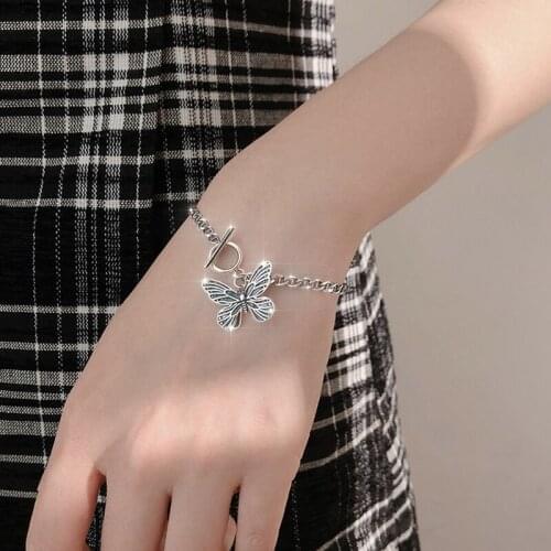 Hot New Design S925 Butterfly Bracelet for Women Girl Top Quality Bling Pulseras Brasselet
