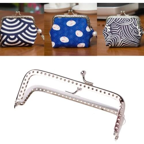 1PC Square Metal Frame Kiss Clasp For Handle Bag Purse 10cm DIY Accessories