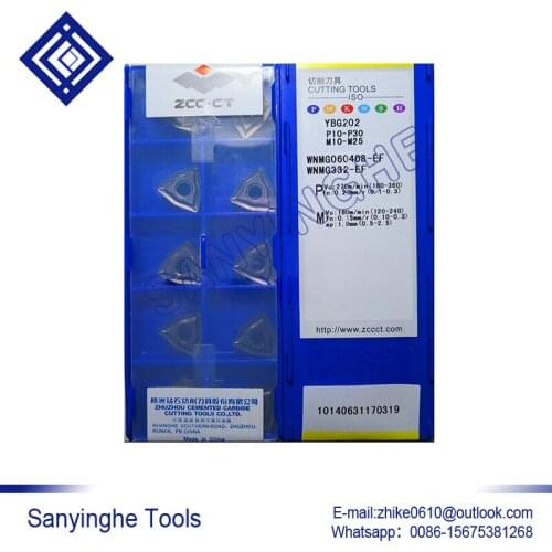 Free shipping high quality 10pcs/lots YBG202 WNMG060408-EF cnc carbide turning inserts