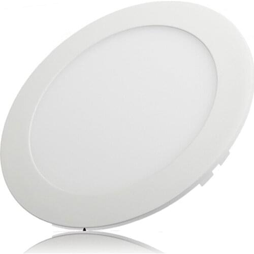 12W Round LED Panel Light Warm White/Natural White/Cold White Recessed LED Ceiling Light Down Light AC85-265V 10pcs DHL Free