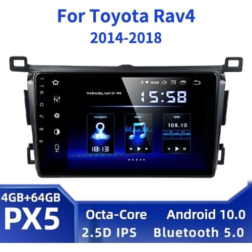 9" Android 10.0 Car Multimedia player for Toyota RAV4 2013 2014 2015 2016 2017 2018 Radio GPS navi IPS screen Octa Core 4GB+64GB