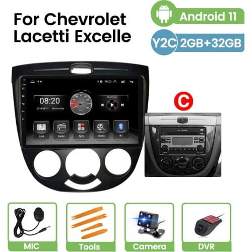 Stereo 2DIN 2.5D HD screen For Chevrolet Lacetti Excelle 2004-2013 Android Car radio player carplay Multimedia GPS Navigation