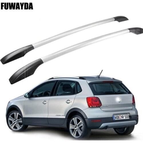 FUWAYDA car styling stickers decoration for Volkswagen Polo car roof rack aluminum alloy luggage rack punch Free 1.3 meters