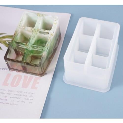 Lipstick Holder Storage Box Casting Silicone Mould DIY Crafts Jewelry Making Tools Crystal Epoxy Resin Mold