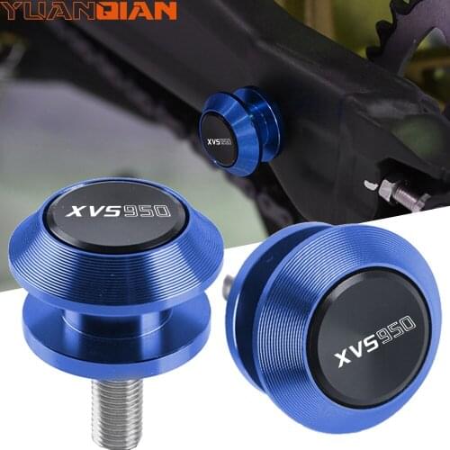 For YAMAHA XVS950 BOLT CSPEC XVS 950 2018 2017 2016 2015 2014 Motorcycle 6MM CNC Aluminum Swingarm Spools Stand Screws Slider