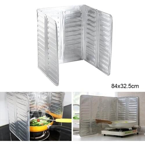 Oil Splatter Screen Foldable Gas Frying Oil Splash Protection Screen Oil Barrier Stove Kitchen Scalding Baffle Cooking Tools