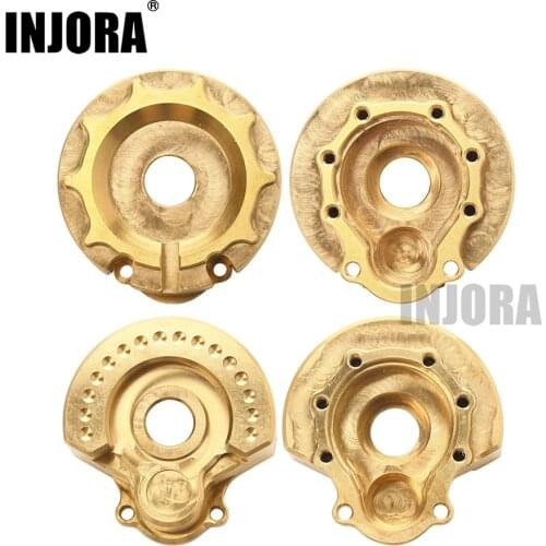 INJORA 2PCS TRX4 Brass Counterweight Balance Weight Portal Drive Housing for 1:10 RC Crawler Traxxas TRX-4 TRX-6