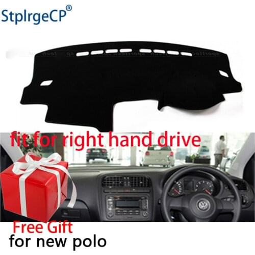 Car Dashboard Cover Mat for Volkswagen Polo MK5 6R 2009 -2018 Right Hand Drive Dashmat Pad Dash Mat Covers Dashboard Accessories
