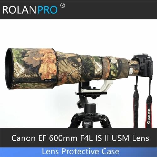 ROLANPRO Lens Protective Sleeve for Canon EF 600mm F/4 L IS II USM Lens Waterproof Rain Cover Raincoat Camera Raincoat For Canon